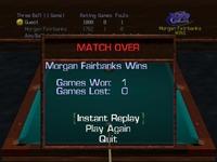 une photo d'Ã©cran de Virtual Pool 64 sur Nintendo 64